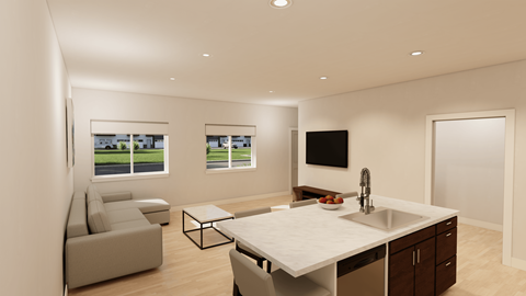 Floor plan for 2 beds, 2 baths, 1150 sqft